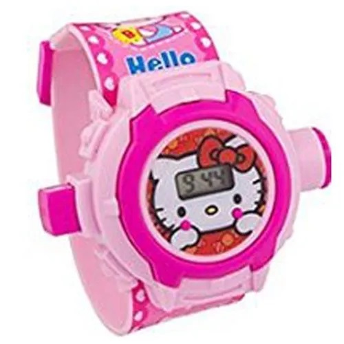 CITIZEN Q&Q Hello Kitty Wrist Watch with Leather-Like Belt - Pink & Silver  Made in Japan